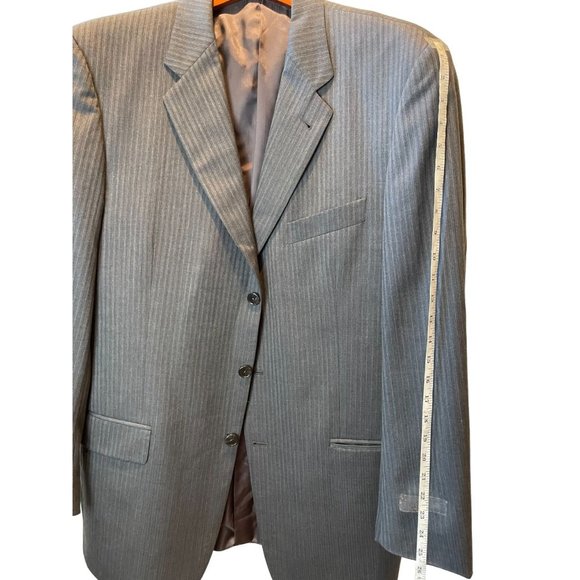 Joseph Abboud Mens Blazer Coat Jacket Single Breasted Long Sleeve Gray Size 40 - Picture 4 of 7